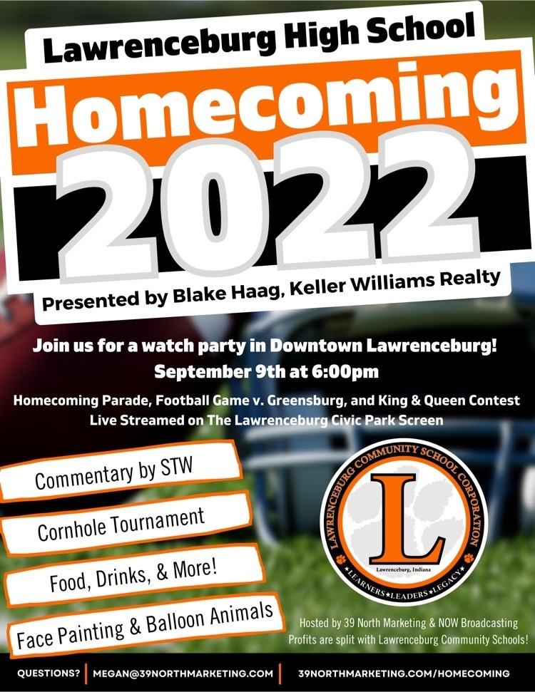 Homecoming Activities September 9, 2022